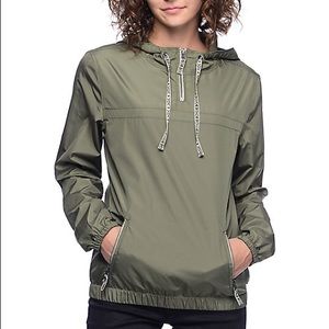 Olive Green Windbreaker